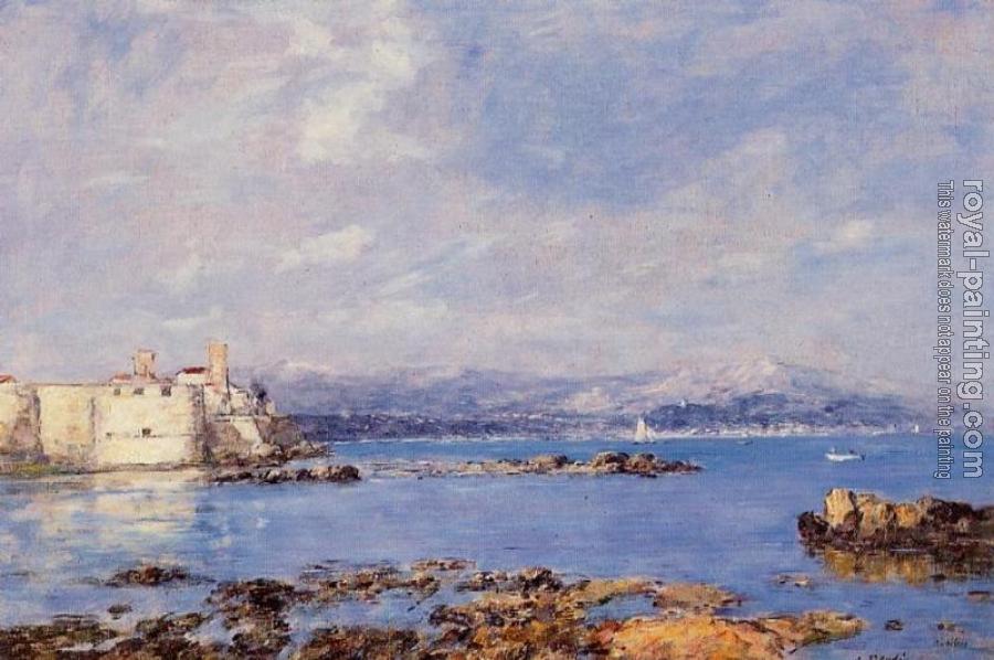 Eugene Boudin : The Rocks of l'Ilette and the Fortifications